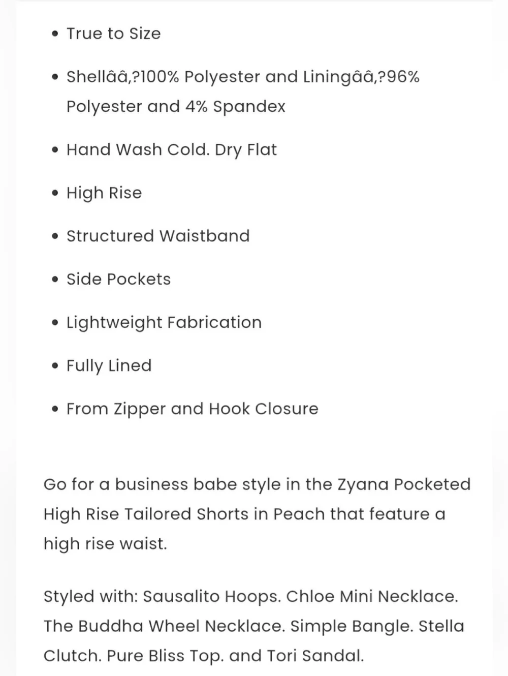 VICI COLLECTION ZYANA POCKETED HIGH RISE TAILORED SHORTS - Picture 7 of 10